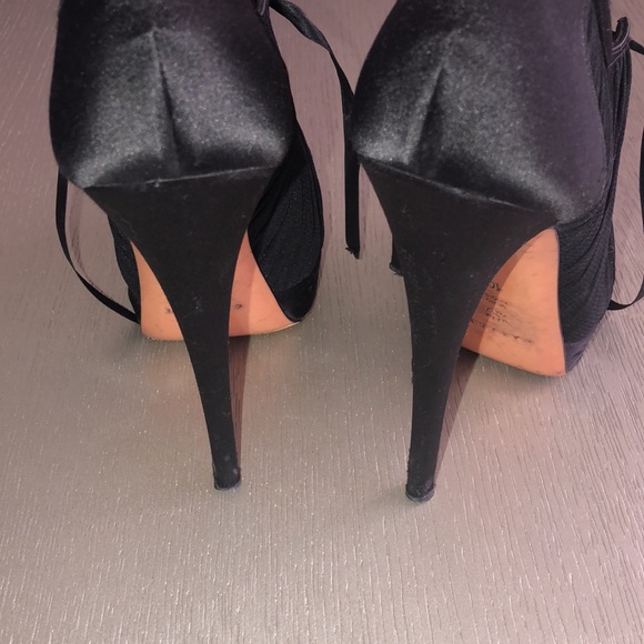 CASADEI satin Plataform shoes Size 10 - Picture 6 of 12